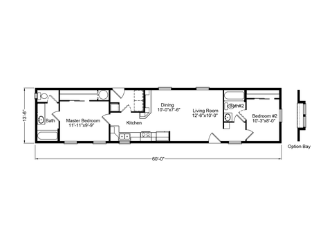 American Freedom II | 2 bedroom, 2 bathroom, 810 sqft home | Built by Cavco - Millersburg in Millersburg, OR.