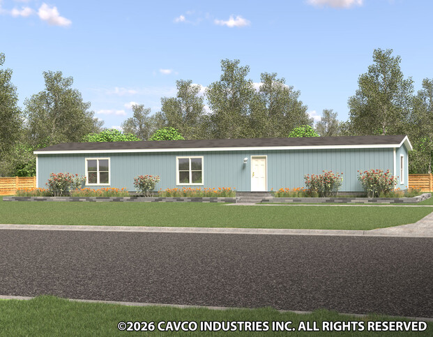 Landmark 16763B | 3 bedroom, 2 bathroom, 1178 sqft home | Built by Cavco - Waco in Waco, TX.