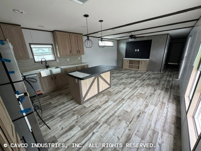 Landmark 16763B | 3 bedroom, 2 bathroom, 1178 sqft home | Built by Cavco - Waco in Waco, TX.