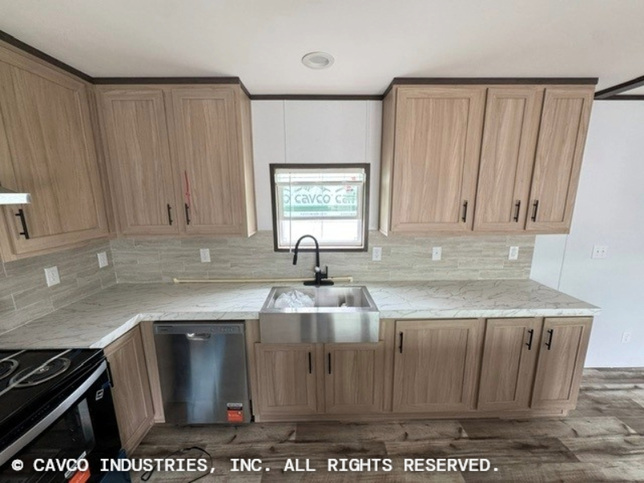 Landmark 16763B | 3 bedroom, 2 bathroom, 1178 sqft home | Built by Cavco - Waco in Waco, TX.