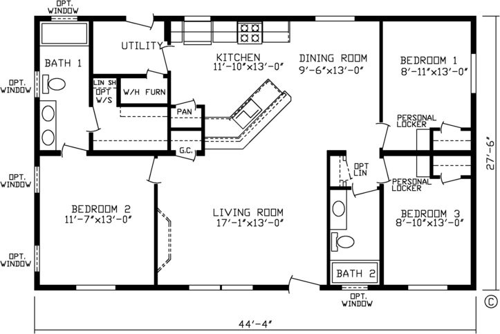 The Hayden 184036 Manufactured Home from Friendship Homes, a Cavco Company