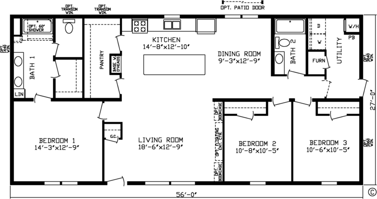 The Aberdeen 146060 Modular Home from Fairmont Homes, Trout Creek, ON ...