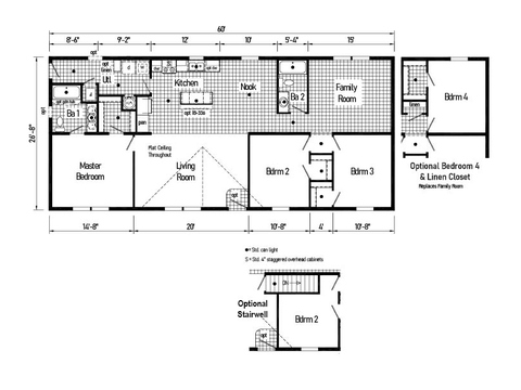 Beacon Prestige 28603A | 3 bedroom, 2 bathroom, 1600 sqft home. Built by Cavco - Shippenville in Shippenville, PA.