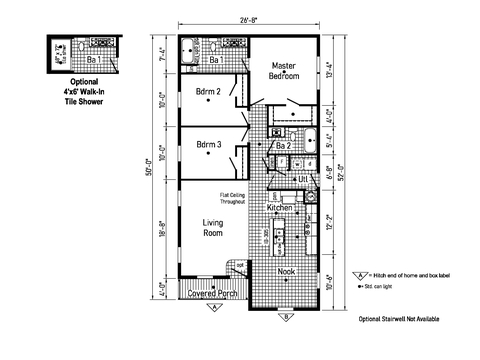Eastland Concepts 28523L | 3 bedroom, 2 bathroom, 1387 sqft home. Built by Cavco - Shippenville in Shippenville, PA.