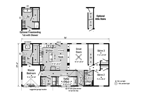 Grand 28563BM | 3 bedroom, 2 bathroom, 1531 sqft home. Built by Cavco - Manorwood in Emlenton, PA