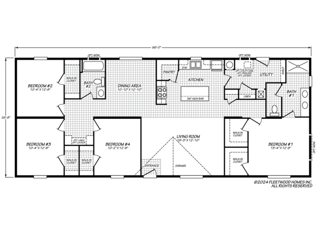 The Rhapsody | 4 bedroom, 2 bathroom, 1760 sqft home. Built by Cavco - Nampa in Nampa, ID.