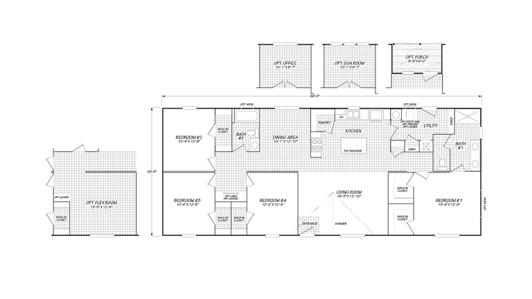 The Rhapsody | 4 bedroom, 2 bathroom, 1760 sqft home. Built by Cavco - Nampa in Nampa, ID.