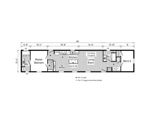 GSX 14682A | 2 bedroom, 2 bathroom, 907 sqft home. Built by Cavco - Clarion in Shippenville, PA.