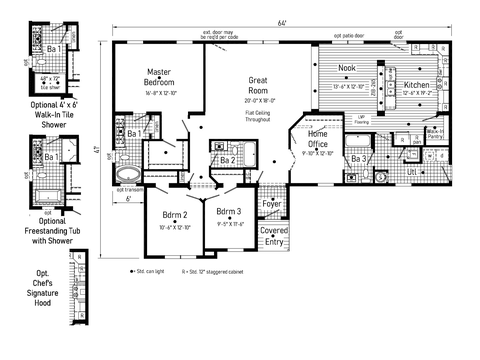 Ultra 4 | 3 bedroom, 3 bathroom, 2205 sqft home | Built by Cavco - Goshen in Goshen, IN.