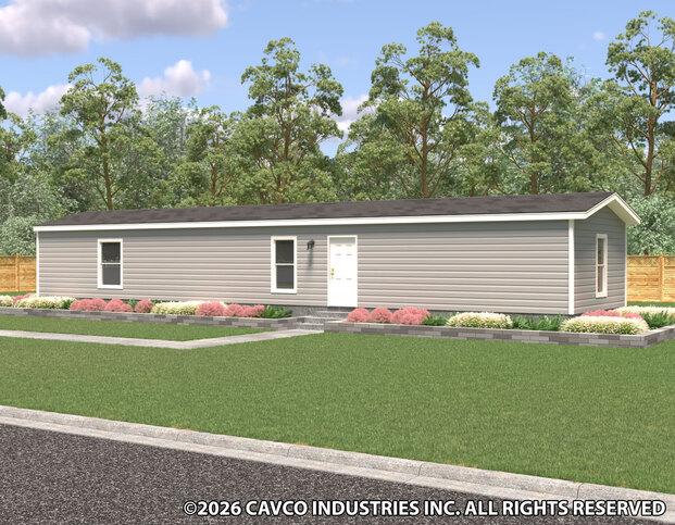 Landmark 16663U | 3 bedroom, 2 bathroom, 1023 sqft home | Built by Cavco - Waco in Waco, TX.
