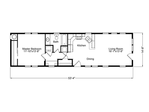 Paradise II | 1 bedroom, 1 bathroom, 782 sqft home | Built by Cavco - Millersburg in Millersburg, OR.