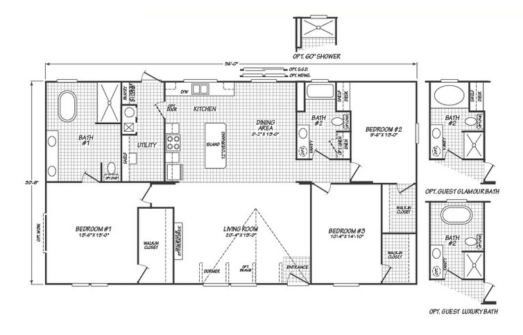 American Dream 32563D Manufactured Home from Cavco Homes of Texas, a ...