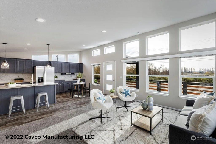 The Serenity Porch Option | D River | 2 bedroom, 1 bathroom, 972 sqft home | Built by Cavco - Millersburg in Millersburg, OR.