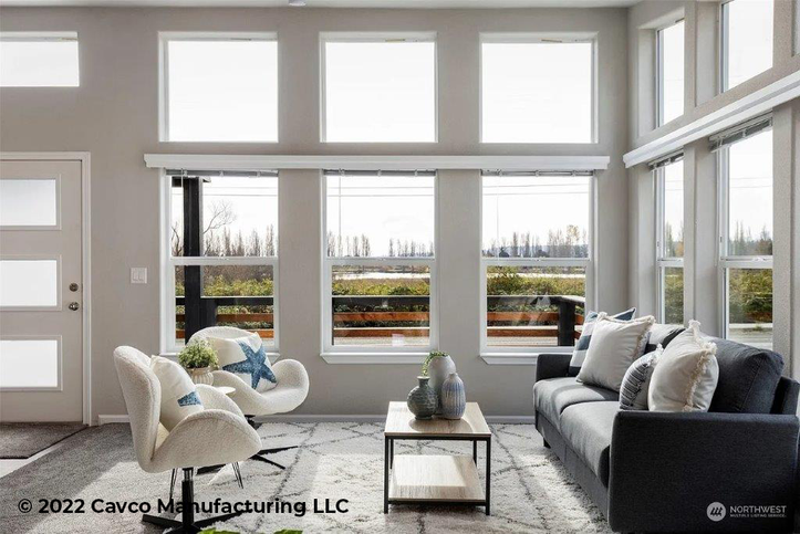The Serenity Porch Option | D River | 2 bedroom, 1 bathroom, 972 sqft home | Built by Cavco - Millersburg in Millersburg, OR.