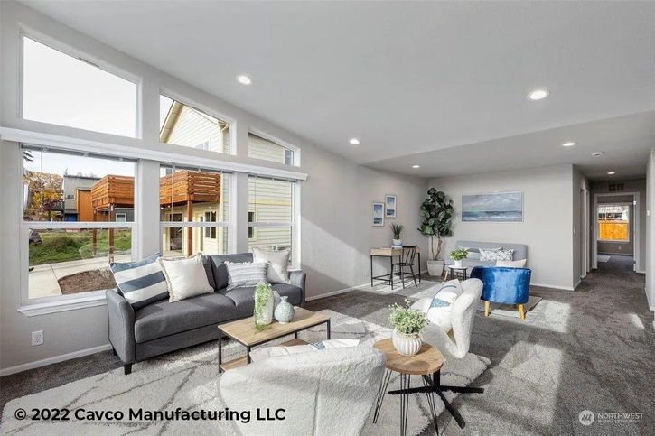 The Serenity Porch Option | D River | 2 bedroom, 1 bathroom, 972 sqft home | Built by Cavco - Millersburg in Millersburg, OR.