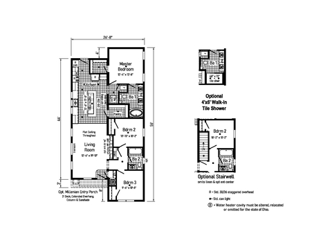 Millenian 1 | 3 bedroom, 2 bathroom, 1333 sqft home | Built by Cavco - Goshen in Goshen, IN.