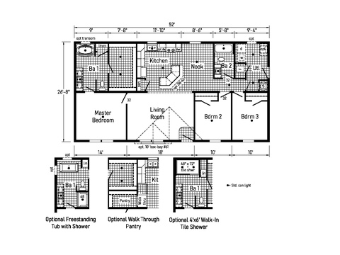 Westlake Ranch 28523A | 3 bedroom, 2 bathroom, 1387 sqft home | Built by Cavco - Dorchester in Dorchester, WI.