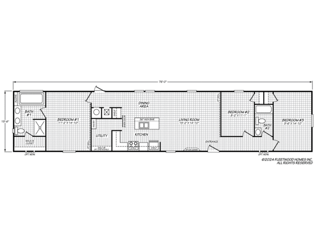 Pinnacle 16763B Manufactured Home from Fleetwood Homes, a Cavco Company