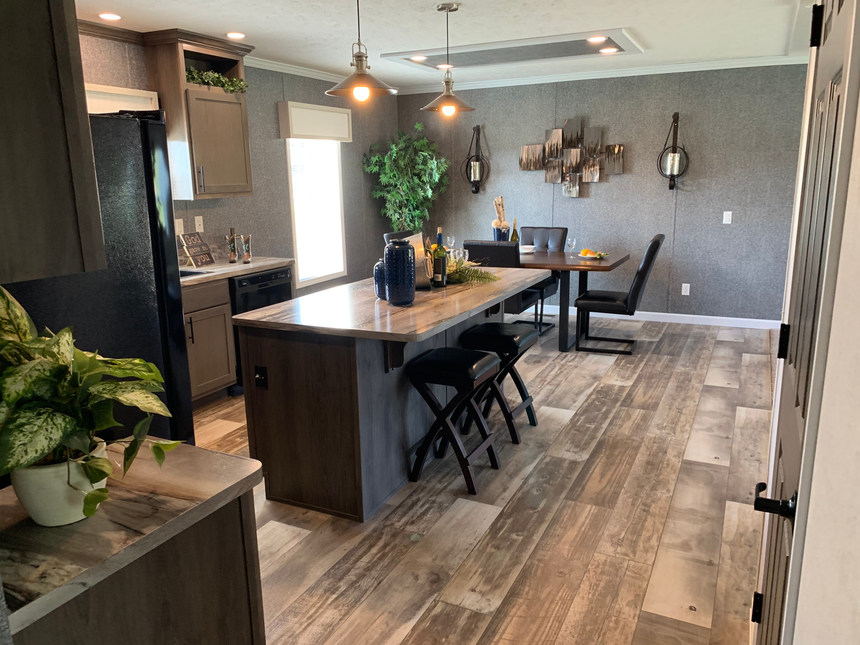 Fairmont Inspiration 186040 HUD manufactured home kitchen and dining area
