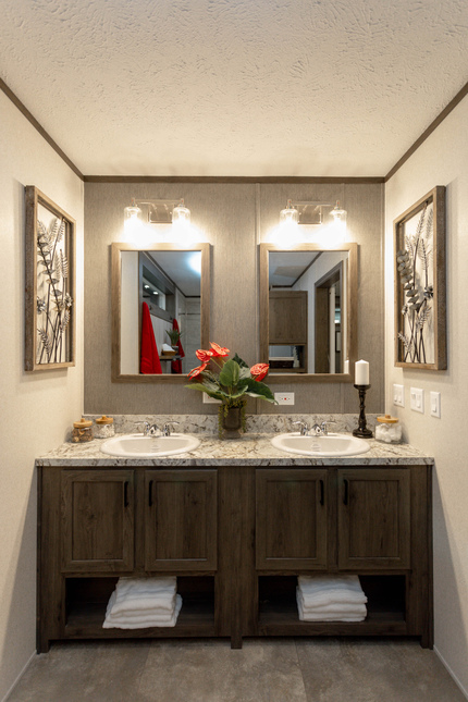 Model 186545 vanity in this beautiful Fairmont Manufactured and Modular Homes
