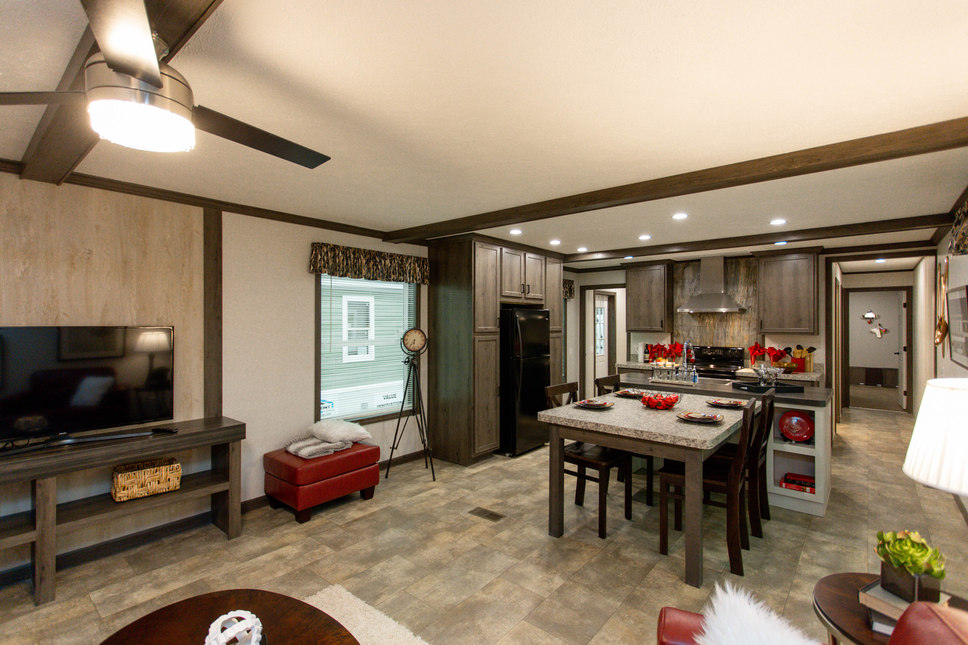  Fairmont Velocity 188500 HUD manufactured home kitchen and living room