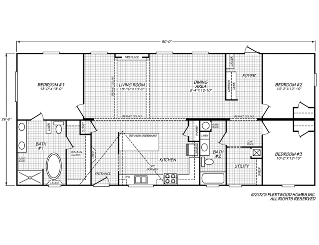 Yukon 28603Y Manufactured Home from Fleetwood Homes, a Cavco Company