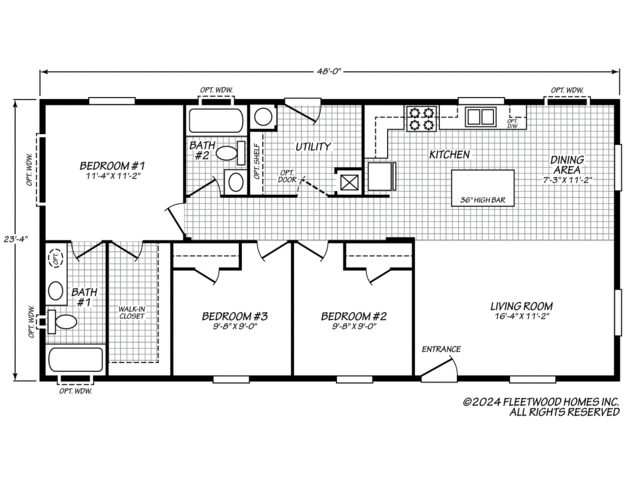 Grace 24483P Manufactured Home from Fleetwood Homes, a Cavco Company