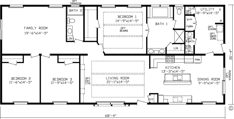 The Freedom XL 185032 Manufactured Home from Friendship Homes, a Cavco ...