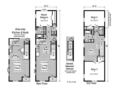 Manorwood Classic 16523AM | 3 bedroom, 2.5 bathroom, 1568 sqft home. Built by Cavco - Manorwood