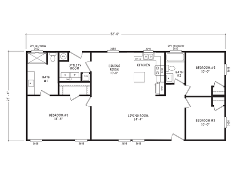 Velocity 24523A | 3 bedroom, 2 bathroom, 1213 sqft home | Built by Cavco - Goodyear in Goodyear, AZ.