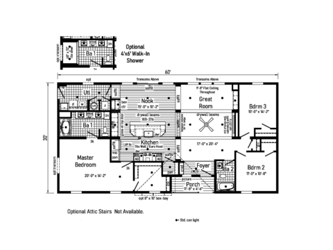 Max Premier 1 32603E | 3 bedroom, 2 bathroom, 1800 sqft home | Built by Cavco - Crouse in Crouse, NC.