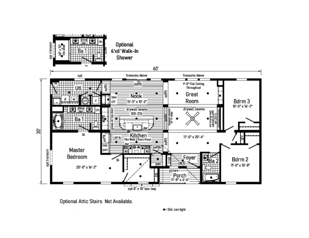 3 Bed Modular Home (Ranch) for Sale - Max Premier 1 32603E