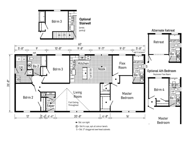 Cobra 28603A | 3 bedroom, 2 bathroom, 1600 sqft home. Built by Cavco - Clarion in Shippenville, PA.