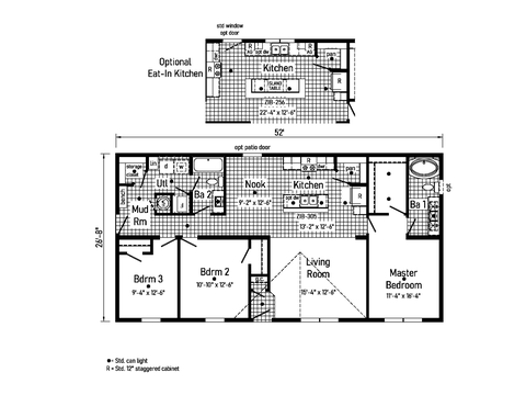 Essence 11 | 3 bedroom, 2 bathroom, 1387 sqft home | Built by Cavco - Goshen in Goshen, IN.