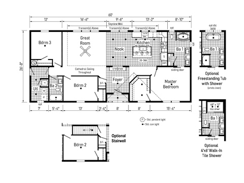 Eastland Concepts 28603L | 3 bedroom, 2 bathroom, 1600 sqft home. Built by Cavco - Shippenville in Shippenville, PA.