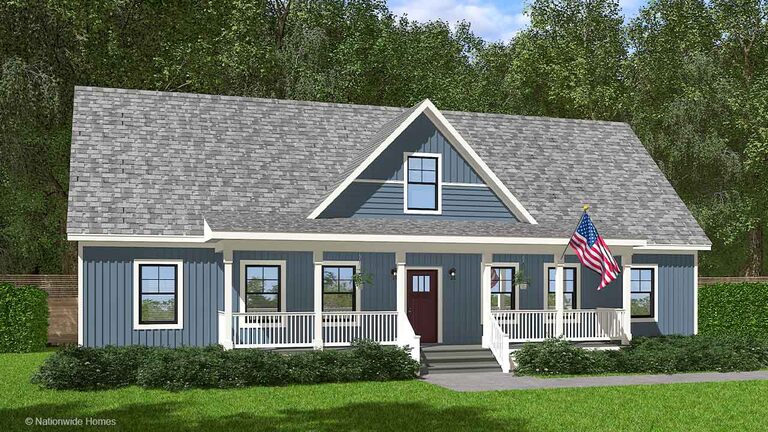 Farmhouse IV | 3 bedroom, 3 bathroom, 1680 sqft home | Built by Cavco - Martinsville in Martinsville, VA.