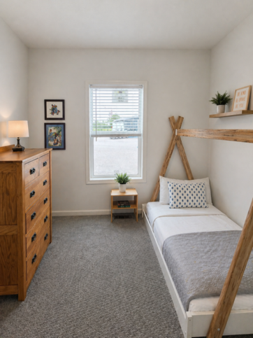 Thoughtfully sized at approximately 9'8" × 12'6", each guest bedroom offers flexibility for growing families, overnight guests, or a productive workspace.

#ABetterWayToBuild