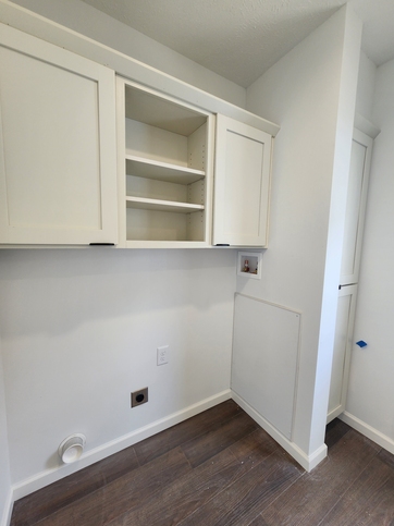 Designed for everyday convenience, the utility room features direct exterior access along with a utility cabinet and full-height pantry cabinet to keep essentials organized and within easy reach.

#ABetterWayToBuild