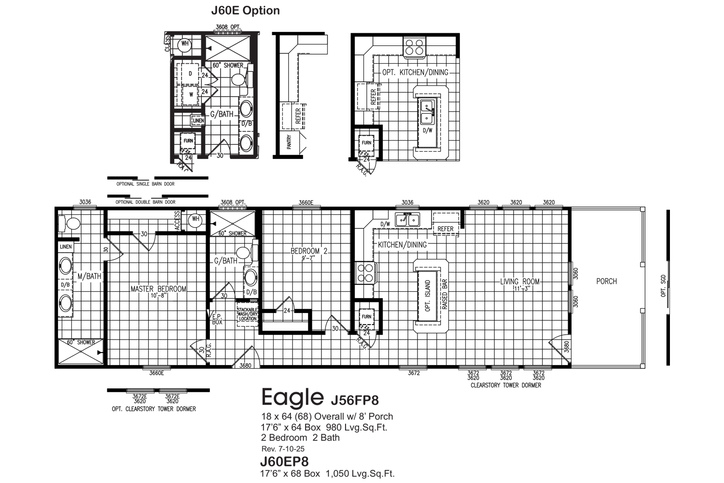 Eagle J60EP8 Smart Cottage Manufactured Home Alvin TX