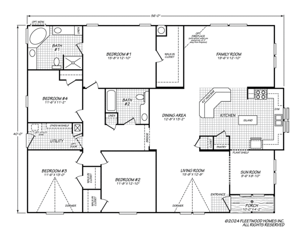 Vogue II 40564K Manufactured Home from Fleetwood Homes, a Cavco Company