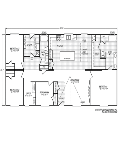 Waverly Crest Prestige 28664E Manufactured Home from Fleetwood Homes ...