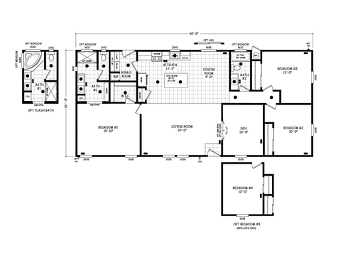 Brook | 2 bedroom, 2 bathroom, 1224 sqft home | Built by Cavco - Millersburg in Millersburg, OR.
