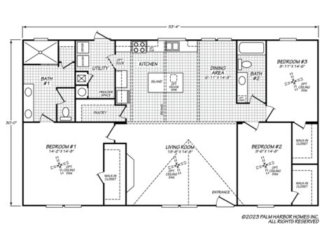 Fantasy Island 30543F | 3 bedroom, 2 bathroom, 1600 sqft home | Built by Cavco - Fort Worth in Fort Worth, TX.