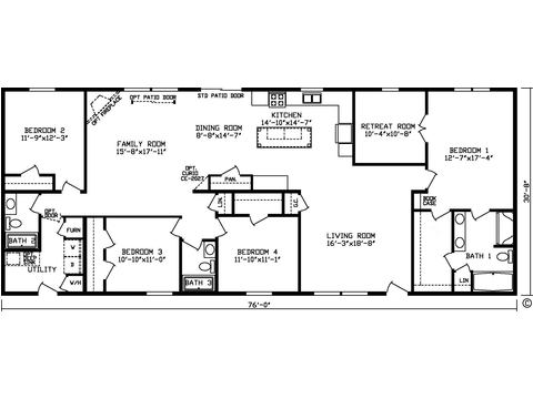 The Stamford | 4 bedroom, 3 bathroom, 2330 sqft home. Built by Cavco - Nappanee in Nappanee, IN.