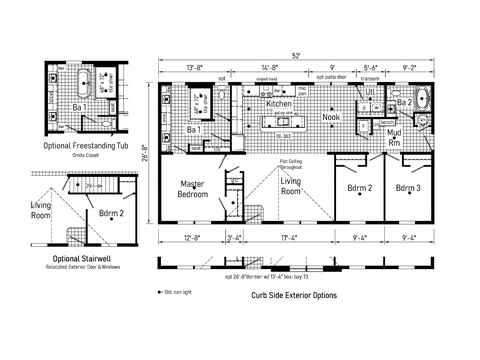 Deercreek Allure 28523A | 3 bedroom, 2 bathroom, 1387 sqft home. Built by Cavco - Shippenville in Shippenville, PA.