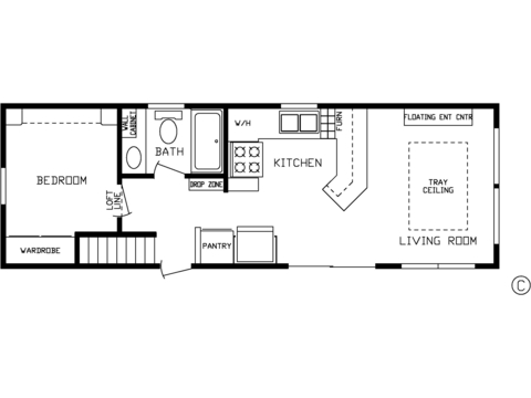 190000M Park Model | 1 bedroom, 1 bathroom, 399 sqft park model. Built by Cavco - Nappanee in Nappanee, IN.