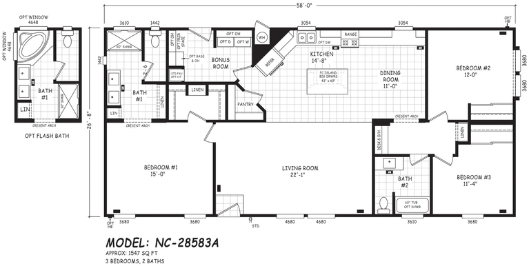 Pinnacle 28583A Manufactured Home from Cavco West, a Cavco Company