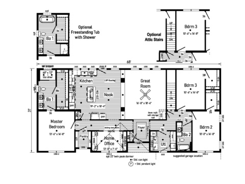 Grand 32683CM | 3 bedroom, 2 bathroom, 2108 sqft home. Built by Cavco - Manorwood in Emlenton, PA