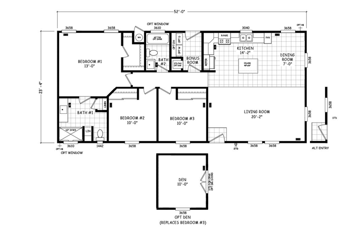 Edge 24523B Manufactured Home from Cavco West, a Cavco Company