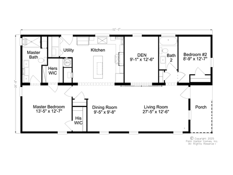 Logan II 28522C | 2 bedroom, 2 bathroom, 1387 sqft home. Built by Cavco - Plant City in Plant City, FL